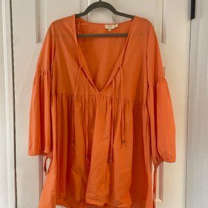 Princess Polly/Zya Orange Long Sleeve Dress